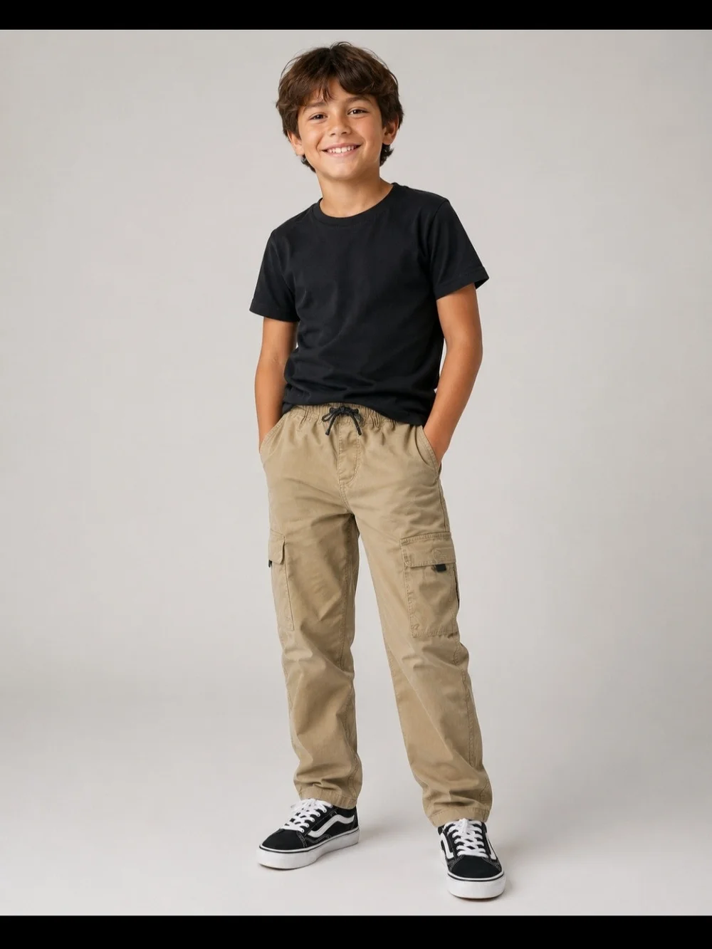 Old Navy Tan Tech Taper Drawstring Pants